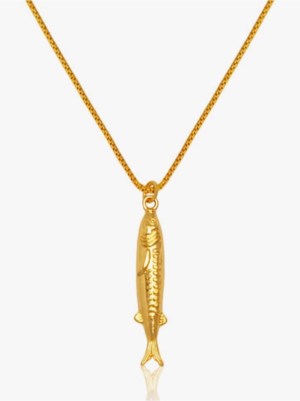 NEW 18K Gold Plated Fish Pendant Necklace